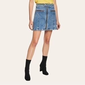 Rag & Bone Isabel Zip-Front Denim Mini Skirt ✨